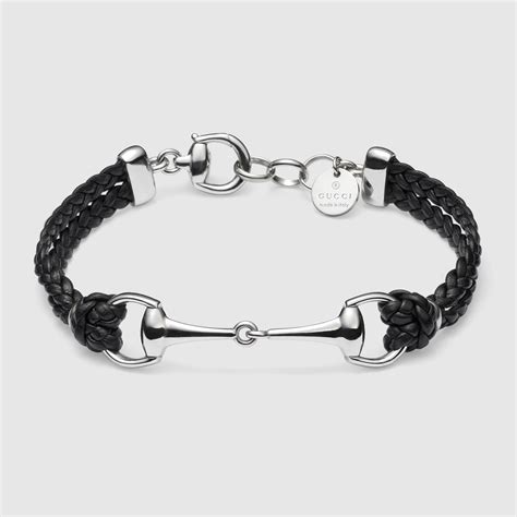 gucci leather bracelet for men|men's gucci bracelet sale.